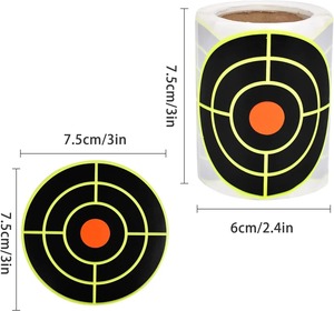 250 Pegatinas de Tiro Reactivas a Salpicaduras de 3 Pulgadas para Práctica, Entrenamiento y Caza, Autoadhesivas - Product Image 1