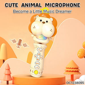 Machine à chanter pour enfants avec son surround 3D, fonctionnant sur piles, jouet de karaoké, <span class=keywords><strong>musique</strong></span> et racontage d'histoires avec microphone audio sans fil - Product Image 2