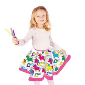 I Bambini di Disegno Giocattoli abiti alla moda con 5 Marcatori di Colore Il Proprio Sacchetto di bambini Vestiti Da Partito di colore il mio proprio unicorno