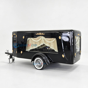 High Quality Manufacturing Hearse Carriage Car Black Horse Funeral Hearse Funeral Special Transportation - Product Image 1