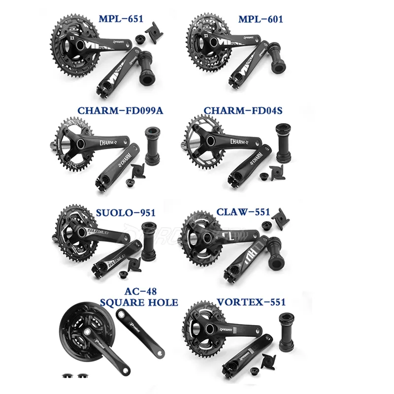 Prowheel Mountainbike Crankstel 6/7/8/9/10/11 Speed 170Mm Crank 22-30-40T 24-32-42T 26-36T 28-38T Kettingbladen Mtb Fiets Onderdelen