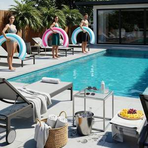 Chaise flottante gonflable en PVC pour piscine, hamac aquatique pour adultes et enfants - Product Image 3