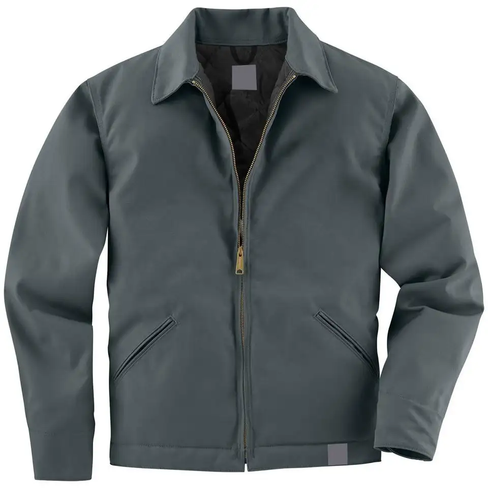 Vintage coat Custom men's plus size Casual work zip up workers jacket for men 2023