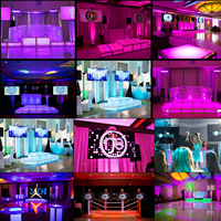 ANYCASE - Scène LED portable avec structure en aluminium pour scène de danse, cabine DJ LED, salon professionnel, fête, stand DJ, stand d'exposition