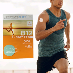 Parches de energía de vitamina B6, ácido fólico y vitamina B12 Parche de enfoque multivitamínico esencial diario y parche despierto para Energy Plus - Product Image 2