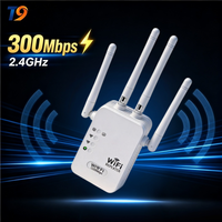 Extenseur WiFi d'intérieur 300 Mbps, amplificateur de signal WiFi compact avec port Ethernet, prise murale WPS 2,4 GHz, répéteur WiFi universel pour hôtel