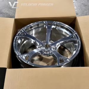 Rines Velochi OEM Cromados Plateados Brillantes Forjados de <span class=keywords><strong>5</strong></span> Radios con Diseño Cóncavo Profundo para Autos GTR 350z 300 370z Infiniti Q50 Q60 G35 - Product Image 5