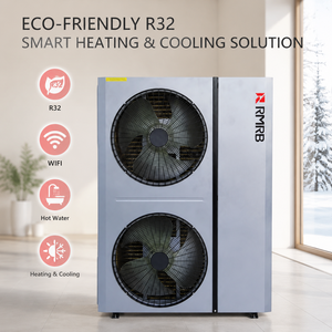 ปั๊มความร้อนแบบอากาศสู่น้ำ 08ZS/R32/21.5kW 3-in-1 ระบบทำความร้อน ความเย็น และน้ำร้อนใช้งานได้ทุกฤดู A+++ EVI -35.0 องศาเซลเซียส 380V CE CB OEM - Product Image 3