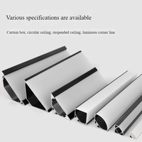 TOP vente 45 degrés coin aluminium LED canal 3 M/pc profilé en aluminium décor intérieur bande réfléchissante