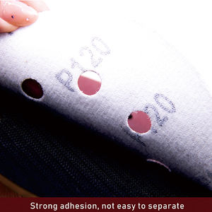 Disque à crochet et boucle en oxyde d'aluminium rouge 5 pouces 8 trous Disque <span class=keywords><strong>de</strong></span> <span class=keywords><strong>papier</strong></span> abrasif <span class=keywords><strong>Papier</strong></span> abrasif appliqué <span class=keywords><strong>sur</strong></span> le meulage <span class=keywords><strong>du</strong></span> métal et <span class=keywords><strong>de</strong></span> l'acier inoxydable - Product Image 3