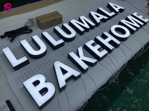 Açık LED ışık mektup tabela panosu 3D alfabe LED ışık ışık kutusu araba şişe sunum işareti için - Product Image 3