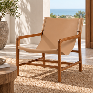 Fauteuil inclinable manuel en teck pour extérieur avec pieds coniques, design contemporain, mobilier de jardin durable - Product Image 6