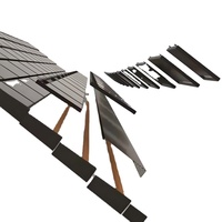 Système de montage photovoltaïque sur toiture en tuiles solaires à haute efficacité, compatible avec les toitures standard, type N, pour usage résidentiel.