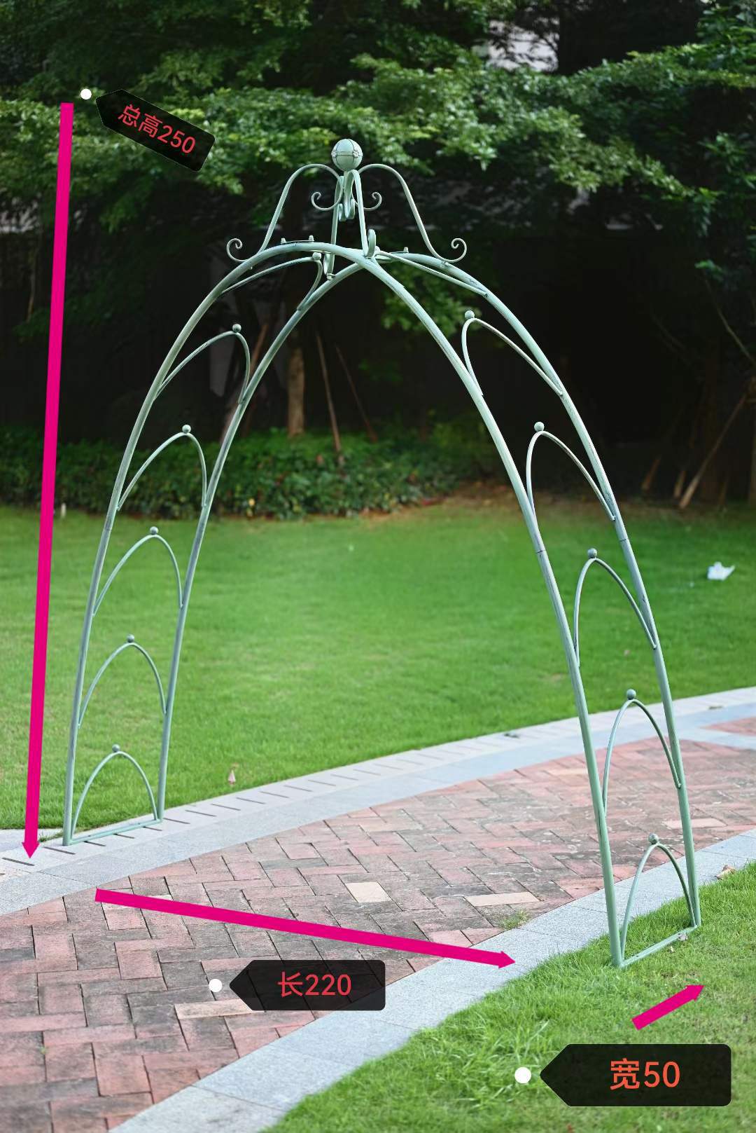 Tubo tondo archdo verde antico