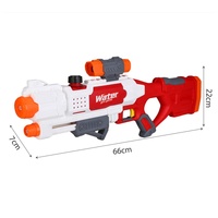 Fusil à eau à double buse pour enfants avec réservoir de grande capacité, pompe à action, jouet de combat d'été pour les guerres d'eau en plein air