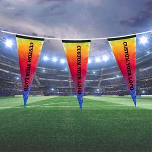 Grandes fanions en feutre pour équipes de football, fanions personnalisés, bannière décorative, fanion triangulaire - Product Image 1