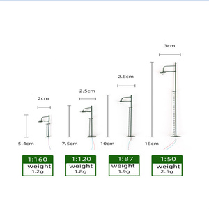 10 Piezas de Lámparas LED Blancas Cálidas Vintage para Modelos de Trenes Escala OO TT HO 1:87, Farolas - Product Image 2