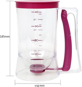 Distributeur de pâte à cupcakes et crêpes en plastique de haute qualité, fabriqué avec des fonctions de mesure, vente en gros - Product Image 2