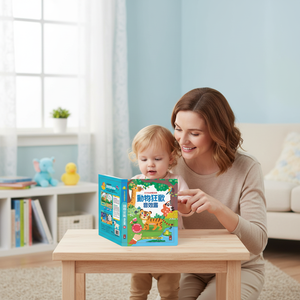 <span class=keywords><strong>Libro</strong></span> <span class=keywords><strong>de</strong></span> Sonidos <span class=keywords><strong>de</strong></span> Animales para Niños, 6 Sonidos Realistas <span class=keywords><strong>de</strong></span> <span class=keywords><strong>la</strong></span> <span class=keywords><strong>Selva</strong></span> y Safari, Juguete Educativo <span class=keywords><strong>de</strong></span> Cartón, Nueva Serie - Product Image 1