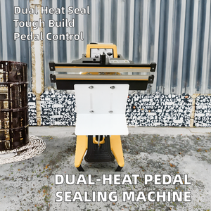 Máquina Selladora de Impulso con Pedal de Calentamiento Continuo, Sellado Neumático de Una o Dos Caras para Diversas Aplicaciones - Product Image 2