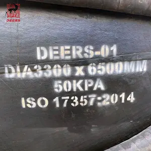 ISO17357-2014 표준 요코하마 유형 압축 공기를 넣은 뜨 고무 구조망