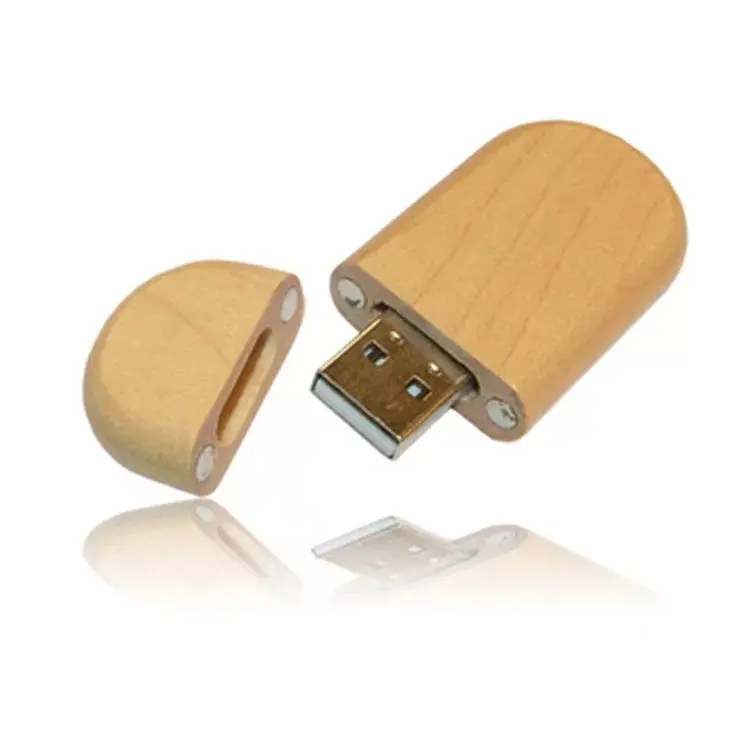 Wooden oval customized shape USB flash drive USB 2.0 3.0 memory pendrive 512MB 1GB 2GB 4GB 8GB 16GB 32GB