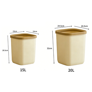 15L大容量加厚塑料垃圾桶北欧风格家用垃圾桶 - Product Image 5