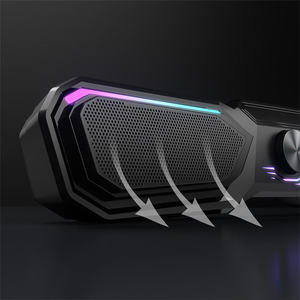 Barre de son Home Cinéma, système audio mini Bluetooth, haut-parleur avec caisson de basses, prise en charge des entrées optique, AUX et coaxiale pour TV - Product Image 5