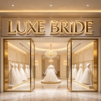 Letras de Acrílico Iluminadas con LED para Rótulos Comerciales 3D Personalizados, Letreros Publicitarios de Acero Inoxidable para Bodas y Tiendas