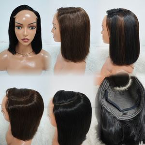 Promoción: Pelucas sin pegamento HD Lace 12A 5x5 con cierre de encaje, estilo Bob, SDD Double Drawn, con raya en C, 10 pulgadas, 100% cabello humano virgen, 300 gramos - Product Image 1