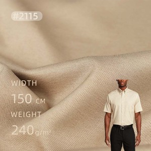 Vải <span class=keywords><strong>polyester</strong></span> dệt trơn nhuộm màu, chất liệu trơn, độ dày trung bình, dòng T, 2115 Wash Free 33 Slant 240g Non-wash 33 Diagonal - Product Image 1