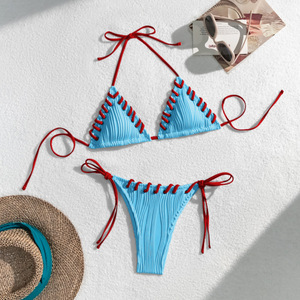 Femmes Sexy solide Micro Bikini jarretelle slips vêtements <span class=keywords><strong>de</strong></span> plage tenues <span class=keywords><strong>de</strong></span> vacances d'été <span class=keywords><strong>Mini</strong></span> maillot <span class=keywords><strong>de</strong></span> <span class=keywords><strong>bain</strong></span> pour femmes maillots <span class=keywords><strong>de</strong></span> <span class=keywords><strong>bain</strong></span> vêtements <span class=keywords><strong>de</strong></span> plage - Product Image 4