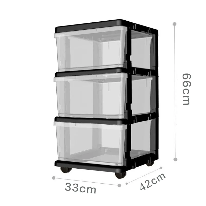 Organizzatore classico per cassetti in plastica a 5 livelli a 3 livelli a 4 livelli con cassetti in plastica con ruote