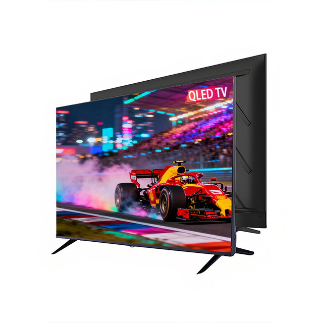 43 50 55 65 75 85 Inch QLED 4K HDTV Smart TV Android 9.0 Black for Portable Use