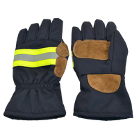Gants professionnels de lutte contre les incendies, gants de sauvetage en aramide à 4 couches, sangle de poignet réfléchissante, flexibles, certifiés EN659 pour les situations d'urgence