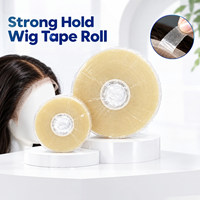 Rouleau de ruban adhésif double face ultra-résistant pour extensions capillaires, perruques, toupets, systèmes capillaires et remplacements capillaires