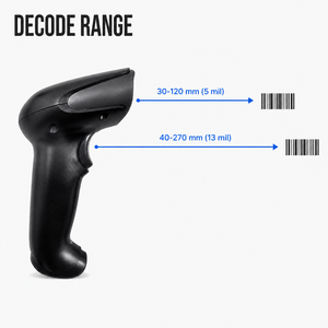 Lecteur de codes-barres sans fil 2,4 GHz portable 2D avec batterie 2500 mAh <span class=keywords><strong>pour</strong></span> les audits quotidiens des prix sur les rayonnages des supermarchés - Product Image 1