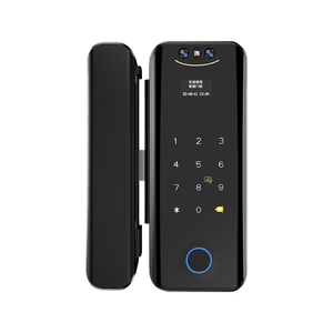 Serrure intelligente Tuya pour porte coulissante en verre WiFi sécurité réseau poignée de nuit carte électrique et accès aux empreintes digitales clé en alliage d'aluminium - Product Image 4