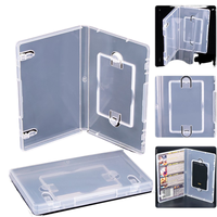 Porte-cartes multifonction personnalisé en usine, étui à clapet pour badge d'identification, boîte de rangement transparente en PP pour cartes RFID, cartes IC intelligentes, cartes USB, cartes SIM, cartes PCB