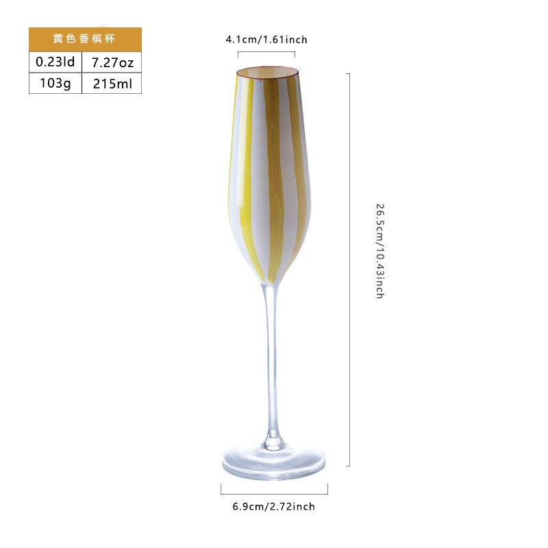 Flûte à champagne orange