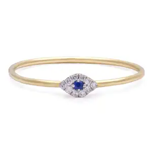 925 silver diamond ring evil eye ring gold plated ring jewelry manufactures
