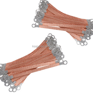 موصل تأريض نحاسي صناعي مضفر مع طرف توصيل لكابل التأريض في اللوحات الكهربائية - Product Image 1