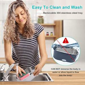 Boîte à lunch électrique mini rechargeable - Réchauffeur de nourriture portable avec isolation multicouche pour le bureau et les voyages - Product Image 4