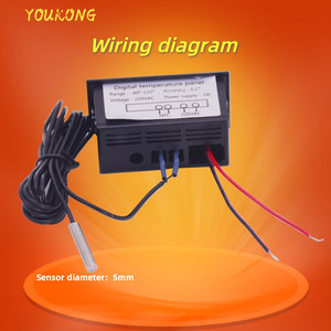 <strong>Wall</strong> Mounted Digital Freezer <strong>Thermometer</strong>/temperature Panel Meter with Sensor TPM-900 - Product Image 6