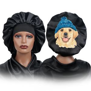 <span class=keywords><strong>Bonnet</strong></span> <span class=keywords><strong>de</strong></span> nuit en satin SOLPOP personnalisé avec imprimé drôle <span class=keywords><strong>de</strong></span> bouledogue, <span class=keywords><strong>bonnet</strong></span> <span class=keywords><strong>de</strong></span> nuit en soie jumbo à une seule couche avec bord ajustable - Product Image 5