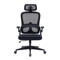 Chaise de bureau exécutive moderne fabriquée en Chine, avec accoudoirs 3D réglables, soutien lombaire réglable, dossier haut en tissu, pivotante