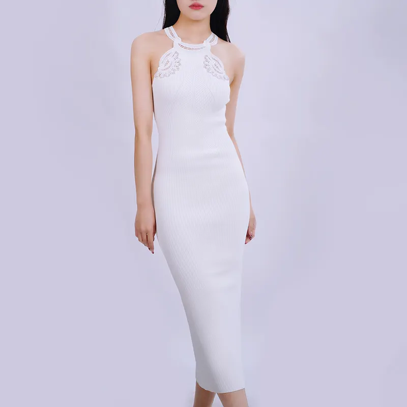 Vrouwen Designer Mode Nieuwe Aankomst Trui Jurken Bodycon Sexy Lente Strakke Dames Elegant