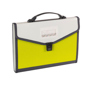 A4 Foolscap Nhựa Gia Cố 13 Túi Mở Rộng Thư Mục Tệp Có Tay Cầm Và Các Cạnh Được May - Product Image 5