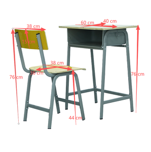 学校用椅子と机セット 学校用家具 木製机と椅子 小学校用家具 - Product Image 2