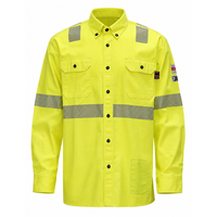 Chemise ignifuge haute visibilité NFPA 2112 pour les travailleurs du pétrole et du gaz